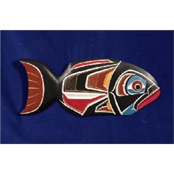 Bill Wilson Kwakiutl Dog Salmon Plaque                                                           …