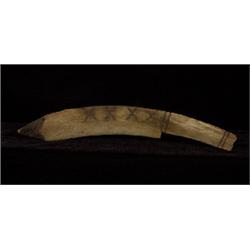 Caribou Bone Snow Knife 11" L.  Fair Condition                                                   …