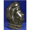 Image 2 : Older Inuit Soapstone Carving of a White Woman 4 3/4" H.  Fine Condition                         …