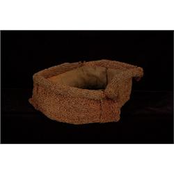 Kwakiutl Hamatsa Cedar and Knitted Head Ring 1/2" L. 7" W. 3" H. John Engle Collection  Fine Cond…