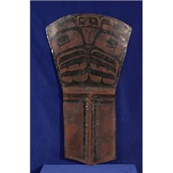 Old Northwest Coast Style Painted Copper Over Iron  Fine Condition                               …