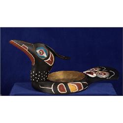 Kwakiutl Loon Dish 1989 by Bill Wilson 22" L. From the Harry Rankin Estate  Good Condition       …