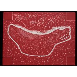 Painting by Sorgio Gonzalez-Tornero "Haida Wooden Bowl" 1993  19"x 14" With Provenance on Artist …