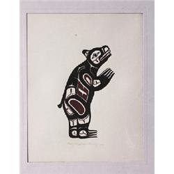 Stephine Kewistep Original Watercolor "Bear" 2000  20"x 16"  Fine Condition                      …