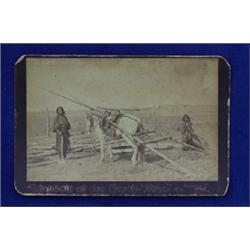 Ethnographic Photo Boone & May Ltd "Souvenir of the North-West" - Two People and a Horse - 6 5/16…