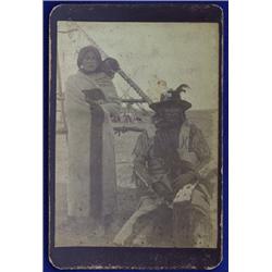 Ethnographic Photo Boone & May Ltd "Souvenir of the North-West" - Two People - 6 5/16" L.x 4 1/8"…