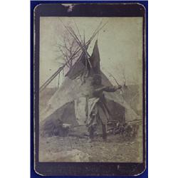 Ethnographic Photo Boone & May Ltd "Souvenir of the North-West" - One Person in Front of Tepee - …
