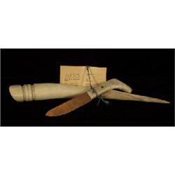 Inuit Copper and Bone Knife 6