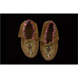 Old Pair of Beaded Moccasins  Fine Condition                                                     …