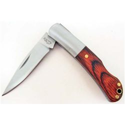 CN210217 Lockback Knife with Wood Handle