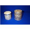 Image 1 : TWO INDO-PERSIAN CYLINDRICAL CONTAINERS, 19th CENTURY....
