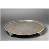 Image 1 : A LARGE SIDEBOARD SALVER, LONDON, 1804, with beaded rim, centred by a double coat of arms within...