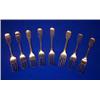 Image 1 : A SET OF FOUR PLAIN FIDDLE PATTERN TABLE FORKS, DUBLIN, 1801, and four others (8)....