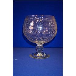 A FINE CUP SHAPED ONE GALLON PUNCH BOWL, EARLY 19th CENTURY, PROBABLY CORK, the rim with crossed...