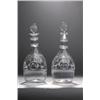Image 1 : AN IMPORTANT AND POSSIBLY UNIQUE PAIR OF 'THE LAND WE LIVE IN' DECANTERS, cork, c.1800, ascribed...
