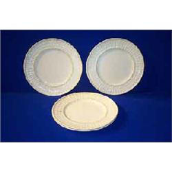 A SET OF FOUR BELLEEK PLATES, SECOND PERIOD (1891-1926), with transfer printed marks, each 31cm...