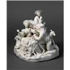 Image 1 : A VIENNA white PORCELAIN GROUP, 18th century, of shepherds, shepherdesses and animals cavorting a...