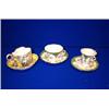 Image 1 : A MEISSEN CABINET CUP AND SAUCER, c.1900; and a pair of Dresden examples, mostly cracked (6)....