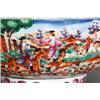 Image 2 : A CHINESE EXPORT PUNCH BOWL, 18th CENTURY, decorated in a Mandarin palette of European hunting sc...