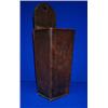 Image 1 : A TREENWOOD CANDLE BOX, EARLY 19th CENTURY, with lid,, 47cms...