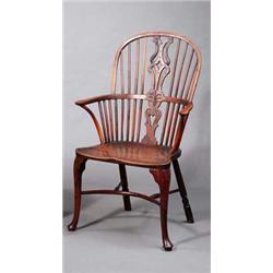 A FRUITWOOD (PROBABLY YEW) WINDSOR ARMCHAIR, 18th CENTURY., €1500/2500, Illustration on page...