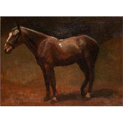 IRISH SCHOOL, (c.1900), Oil on canvas, Study of a Hunter, 44cms x 59cms, €600/1000, Ill...