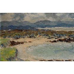 FERGUS O'RYAN, (1911-1989), Oil on canvas board, Connemara Coastal Scene, Signed lower righ...