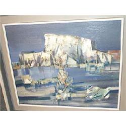 ERIC PATTON, (20th/21st CENTURY), Oil on board, Headland, Signed lower left, Eric Patton<br...