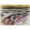 Image 4 : NORAH McGUINNESS (1901-1980), Waxed chalks on paper, Landscape, Four sketches, framed as on...