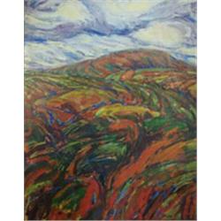 J McELWEE, (21st CENTURY), Oil on board, An Upland Landscape, Signed, 50cms x 40cms...