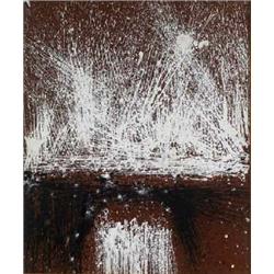 PATRICK SCOTT (20th CENTURY), Oil on board, Spume, An abstract composition, Inscribed verso...