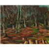 Image 1 : GEORGE CAMPBELL (1917-1979), Oil on canvas, Woodland Scene, Signed lower left G Campbell<br...