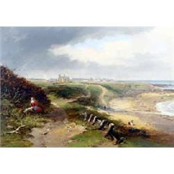 J W CARMICHAEL (19th century), Oil on Charles Roberson and Comp., Patent Board, A View of C...
