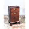 Image 1 : A MAHOGANY PEDESTAL CHEST, IRISH, 18th CENTURY, with moulded top fitted with three graduated draw...
