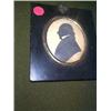 Image 1 : A 19th CENTURY SILHOUETTE PORTRAIT OF A MAN IN A PROFILE,, 8.5cms x 7cms....