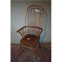 TWO WINDSOR ARMCHAIRS....