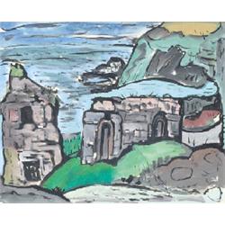NORAH McGUINNESS (1901-1980), Gouache, St Declan's Well, 31cms x 40cms, €3000/5000, Ill...