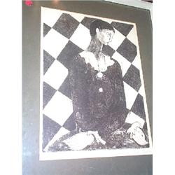 MICHAEL LYDON, Etching, Harlequin, Signed by the artist in pencil M Lydon, Harlequin 1964<b...