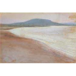 WILLIAM BUTLER YEATS (1865-1939), Pastels, A View of a Strand, 31.5cms x 32cms, €200/300<...