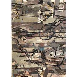 ANNE YEATS (1919-2001), Oil and collage on board, The Family, 54cms x 77cms, €1000/1500<b...