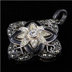 Sterling Quatrefoil Pendant