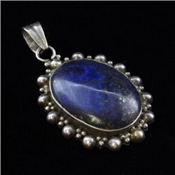 Lapis Lazuli Brooch in Sterling