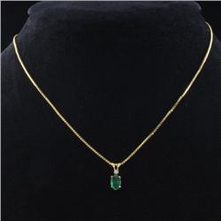 Emerald and Diamond Necklace