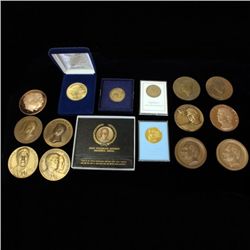Lot of 16 Presidential & Commemorative Medals