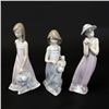 Image 1 : Lladro Porcelain Figures 'Cathy' 'Cindy' & 'Sara'