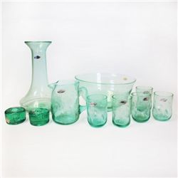 Blenko Handcraft Glassware Set
