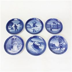 Set of 6 Royal Copenhagen Plates