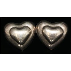 Heart Shaped Clip on Earrings