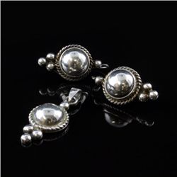 Earring & Pendant Set in Sterling