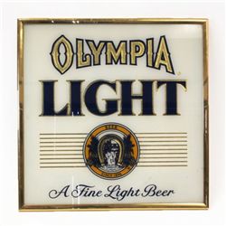 Vintage Olympia Light Square Bar Sign